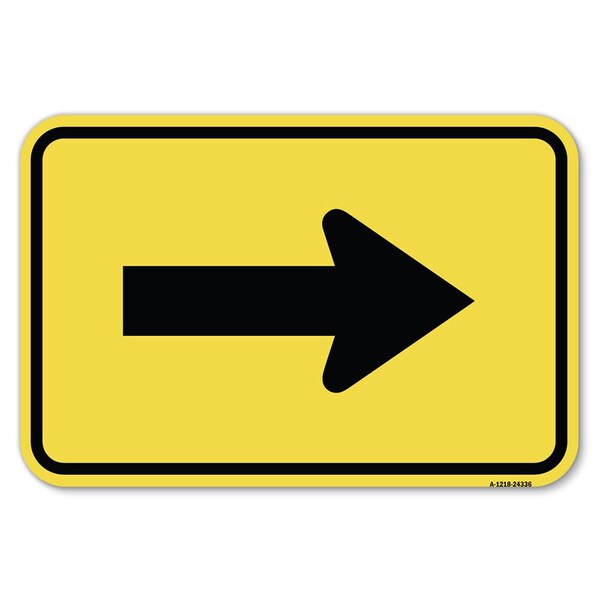Signmission Safety Sign, 12 in Height, Aluminum, 18 in Length, 24336 A-1218-24336 - main